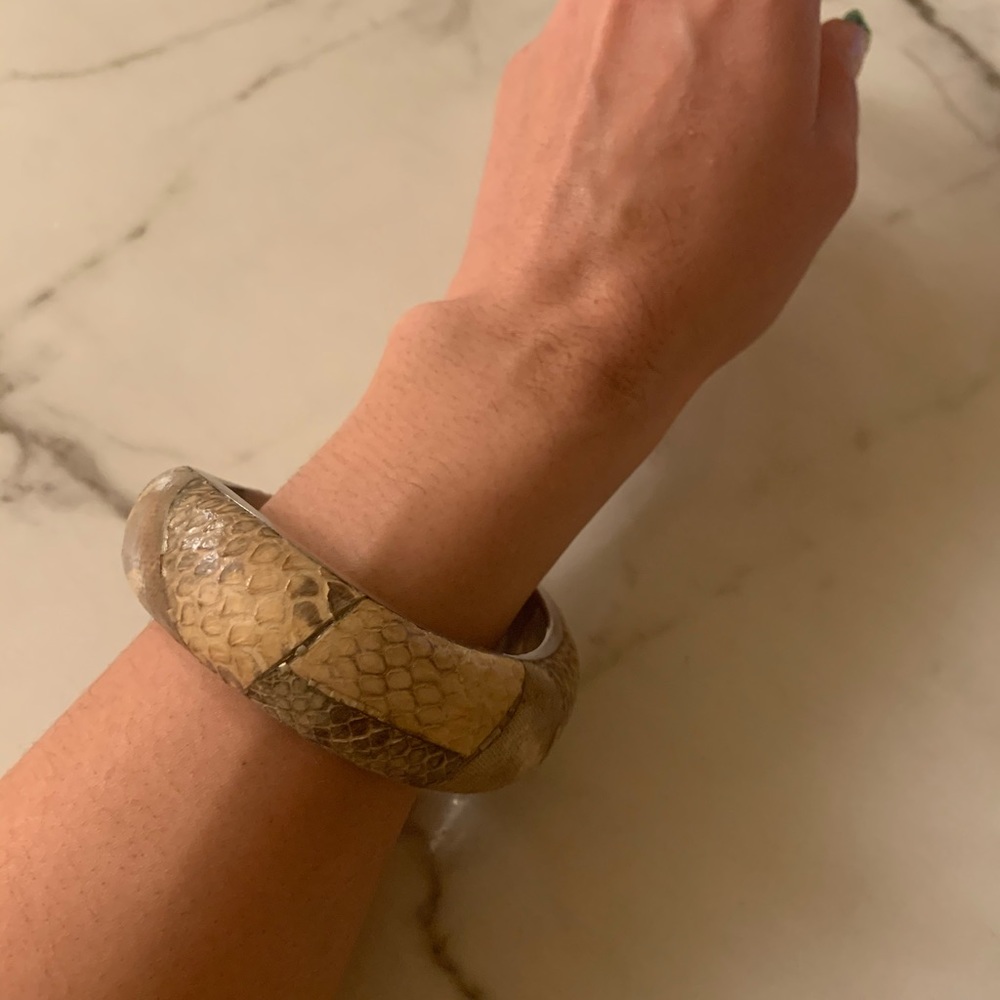 Cool vintage real snakeskin bracelet